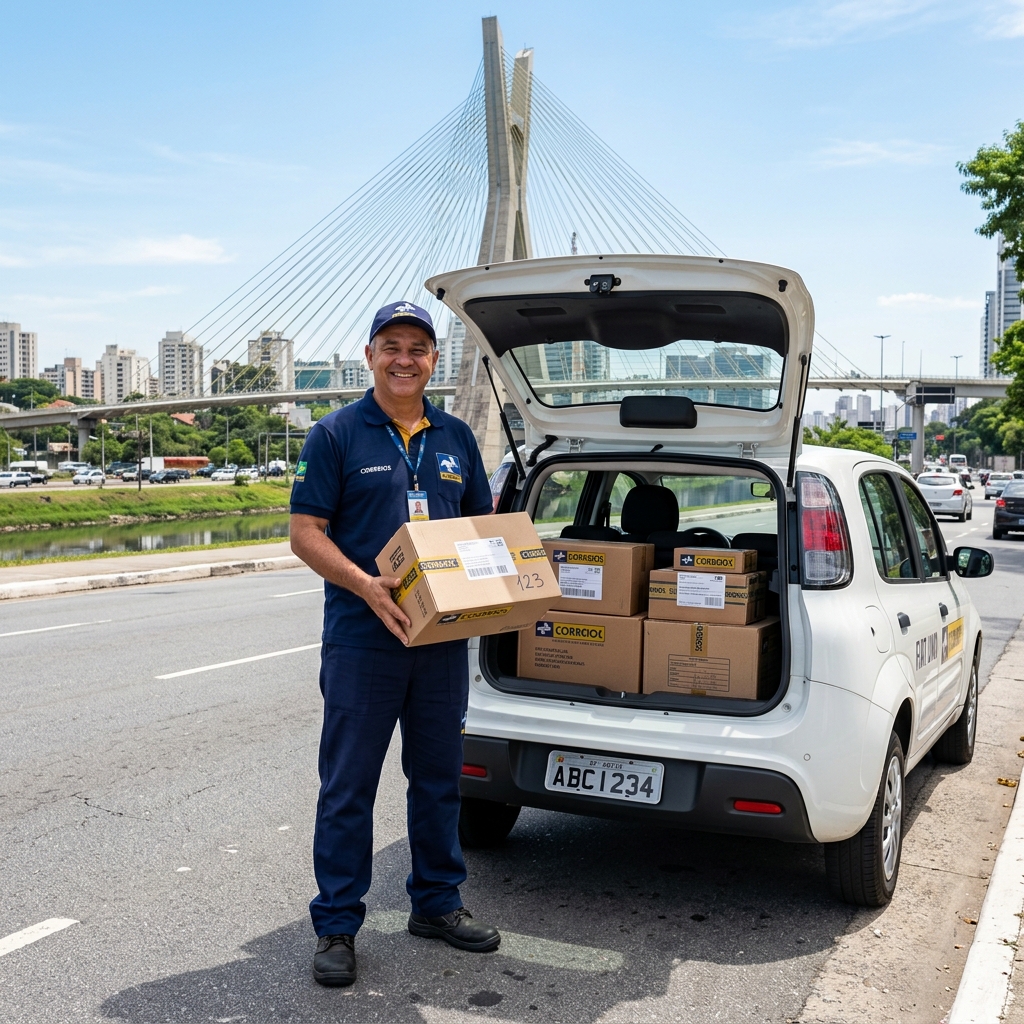 Entregador ABS Transportes com Uno